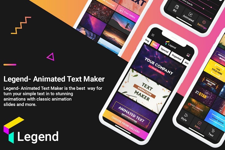 Legend - Intro Maker, Video Maker, Text Animation (Play Store)